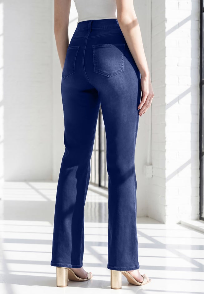 Plus Size 360&ordm; Stretch 5-Pocket Bootcut Pull-On Jean image number 1