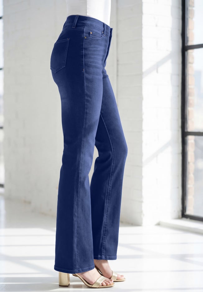 Plus Size 360&ordm; Stretch 5-Pocket Bootcut Pull-On Jean image number 2