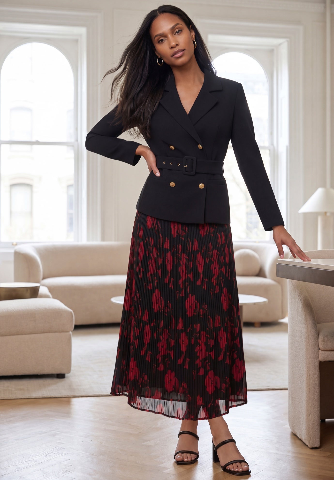 Jacket & Pleated Skirt Suit image number 0