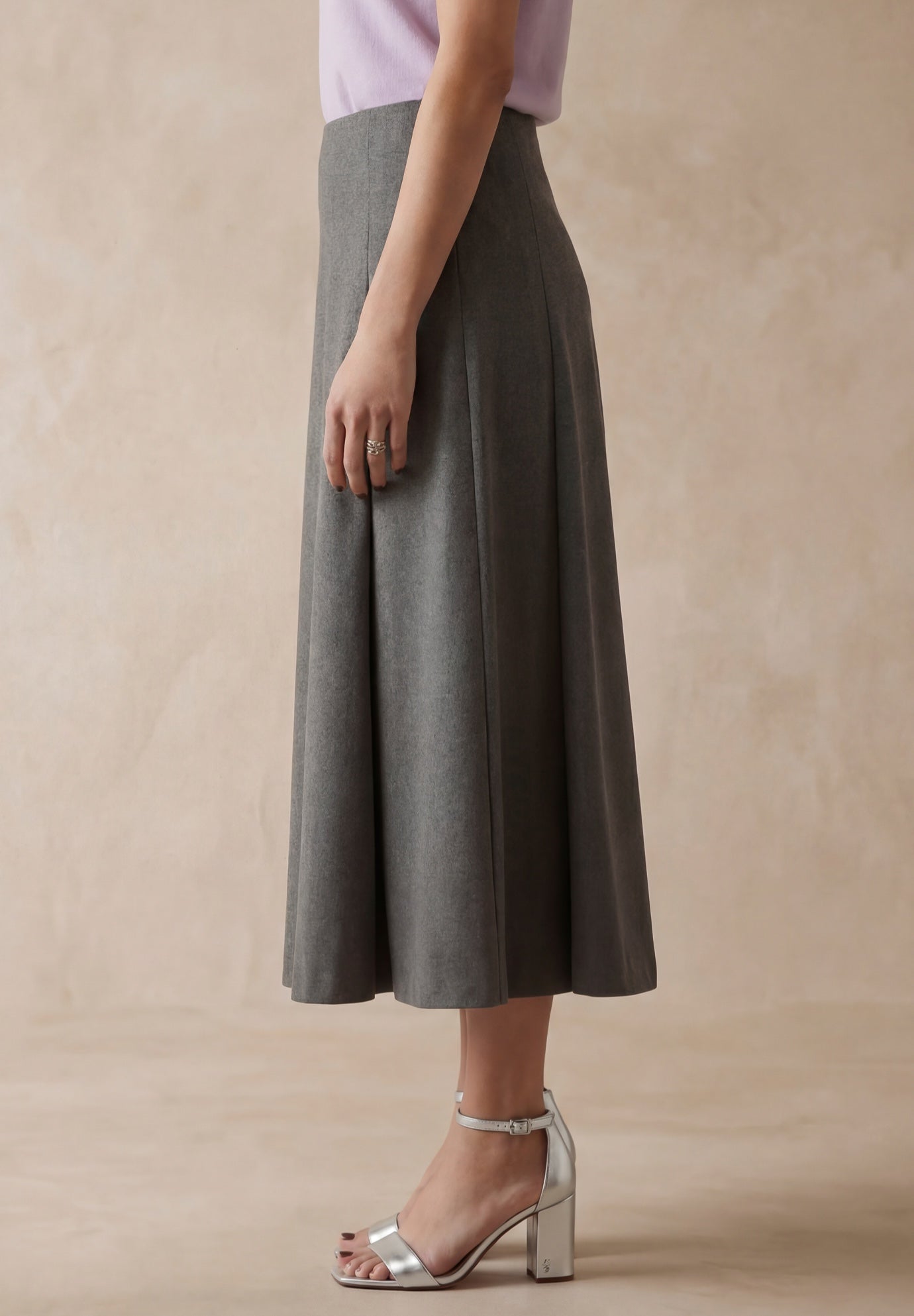 Pleated A-Line Skirt image number 2