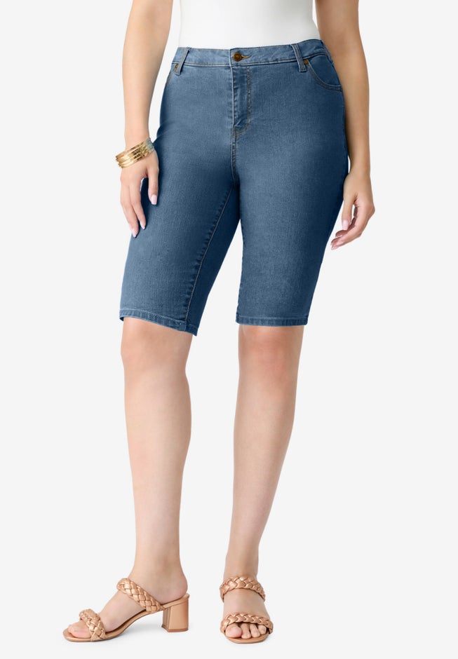 Plus Size Classic Stretch Bermuda Short image number 0