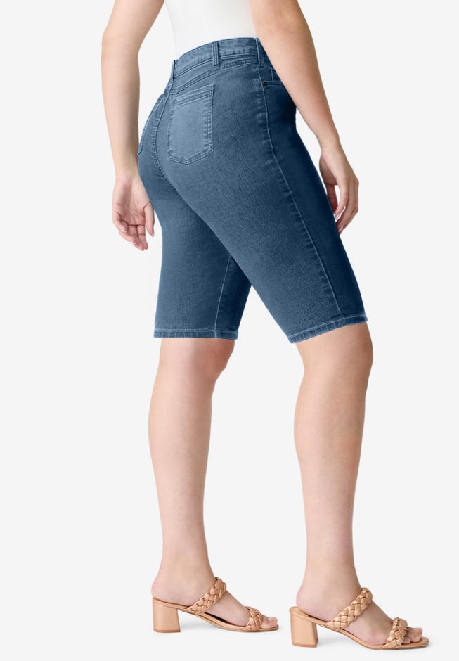 Plus Size Classic Stretch Bermuda Short image number 1