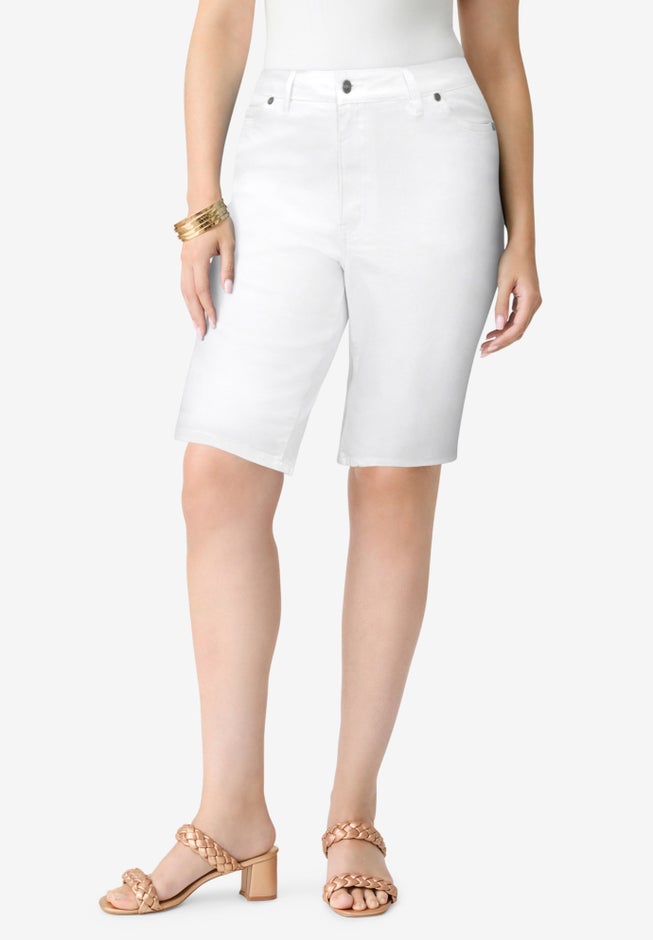 Plus Size Classic Stretch Bermuda Short image number 0