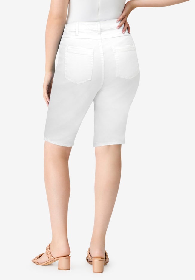 Plus Size Classic Stretch Bermuda Short image number 2