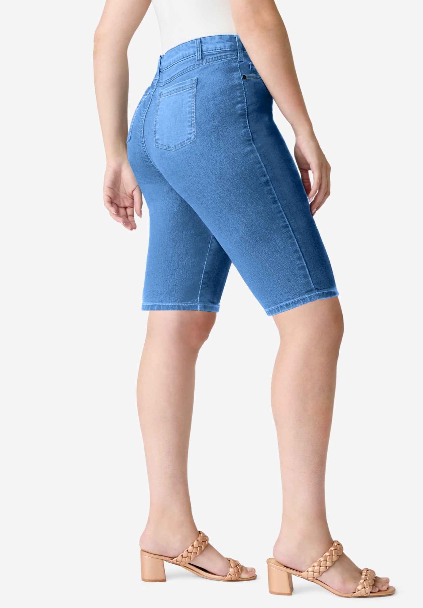 Plus Size Classic Stretch Bermuda Short image number 2