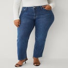 Straight Leg Stretch Jeans image number null
