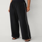 Elastic Waist Side Strip Track Pants image number 0