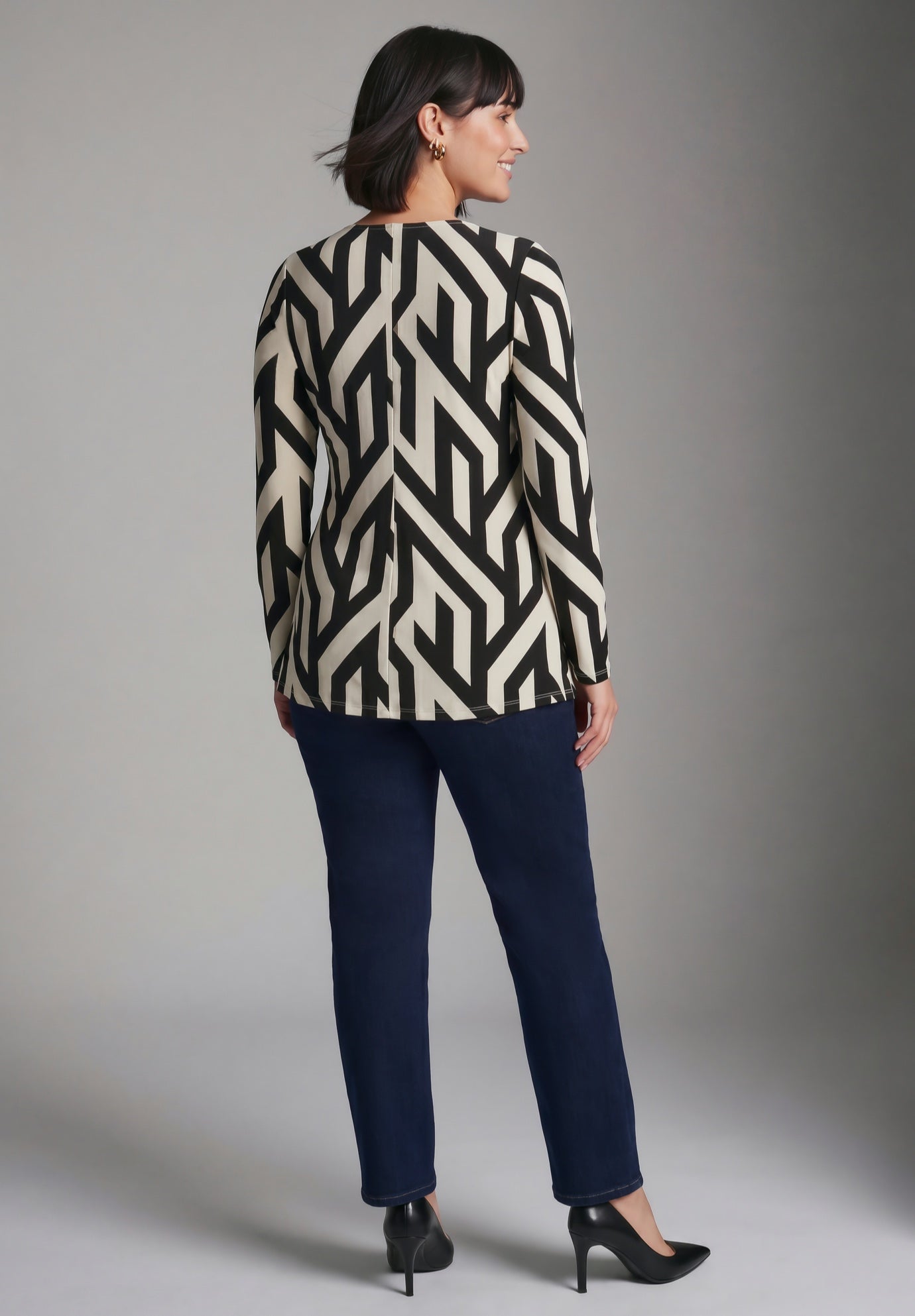 Delia Draped Asymmetrical Top image number 1