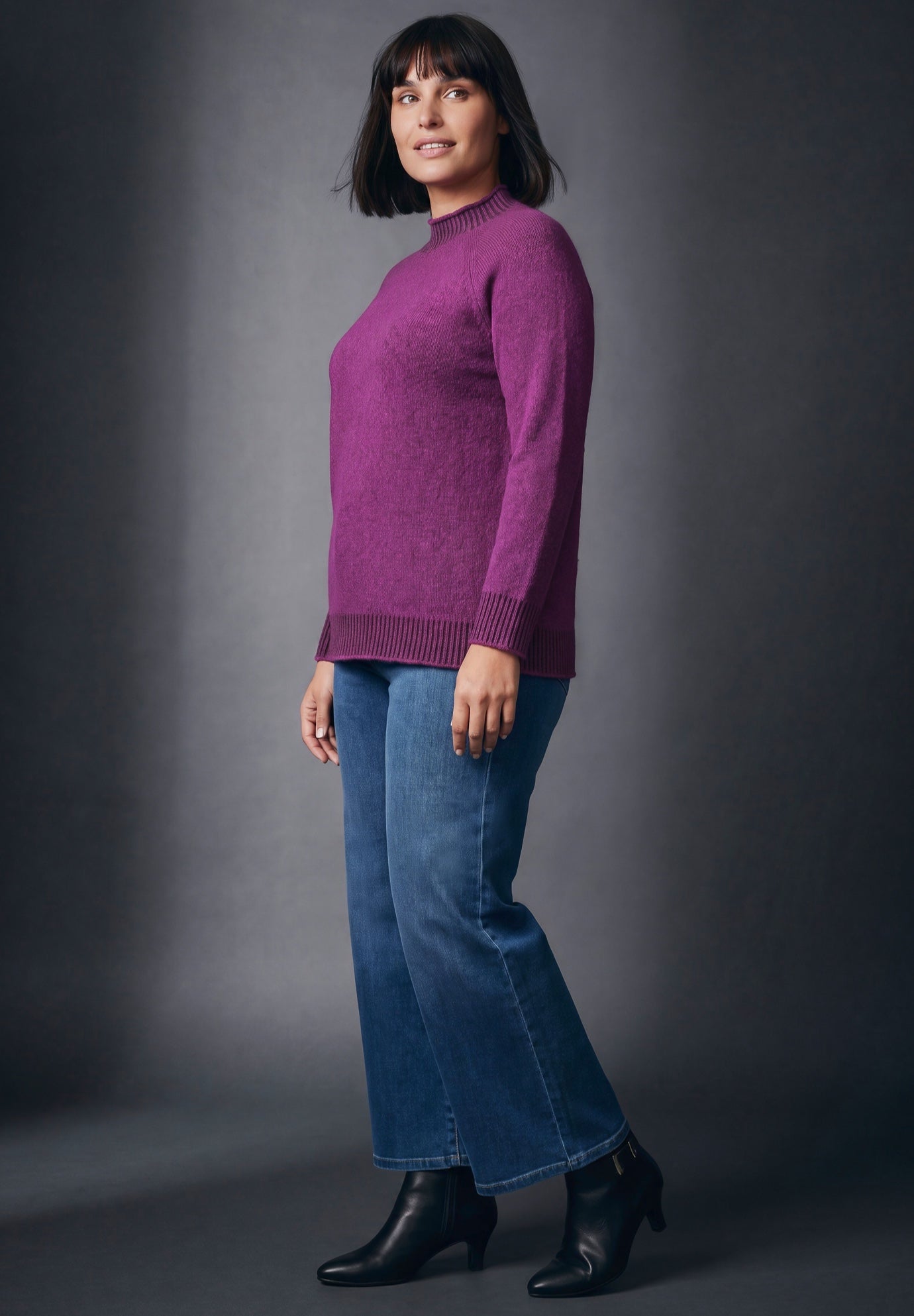 Corinne Contrast Rib Sweater image number 2