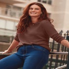 Feather Crew Neck Sweater image number null