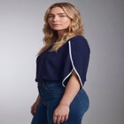 Contrast Tulip Blouse image number null