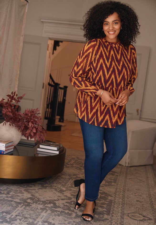 Paulina Peplum Blouse image number 1