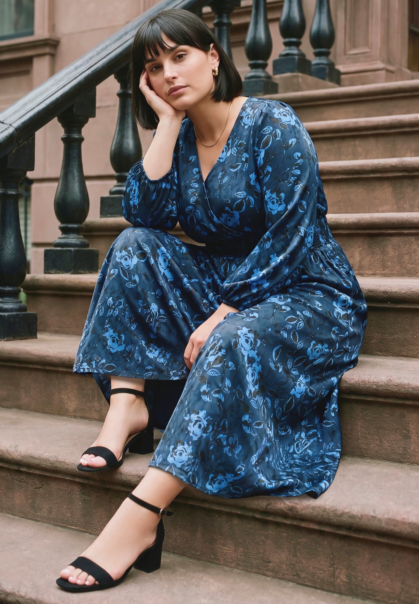Adia Velvet Maxi Dress image number 3