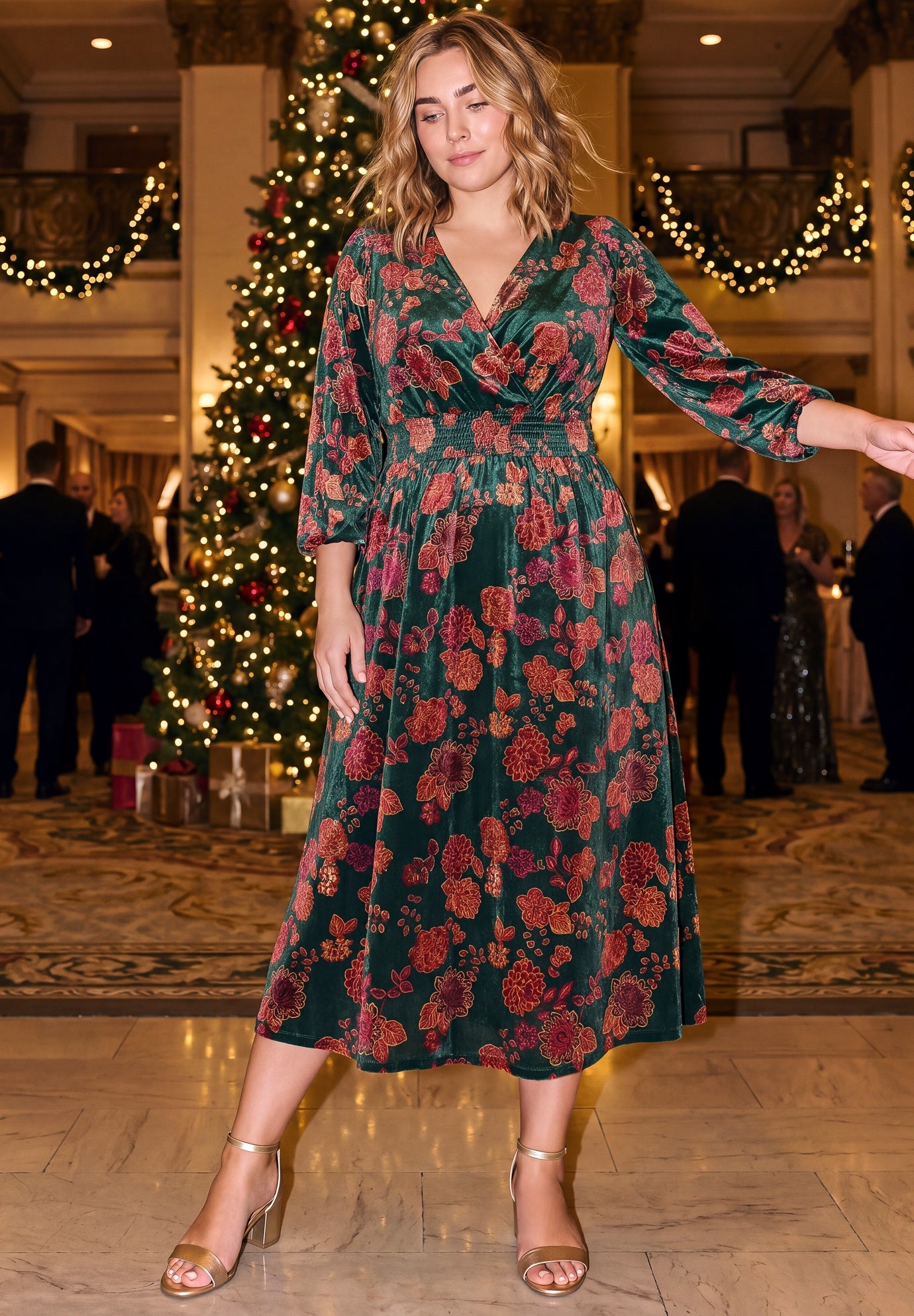 Adia Velvet Maxi Dress image number 1