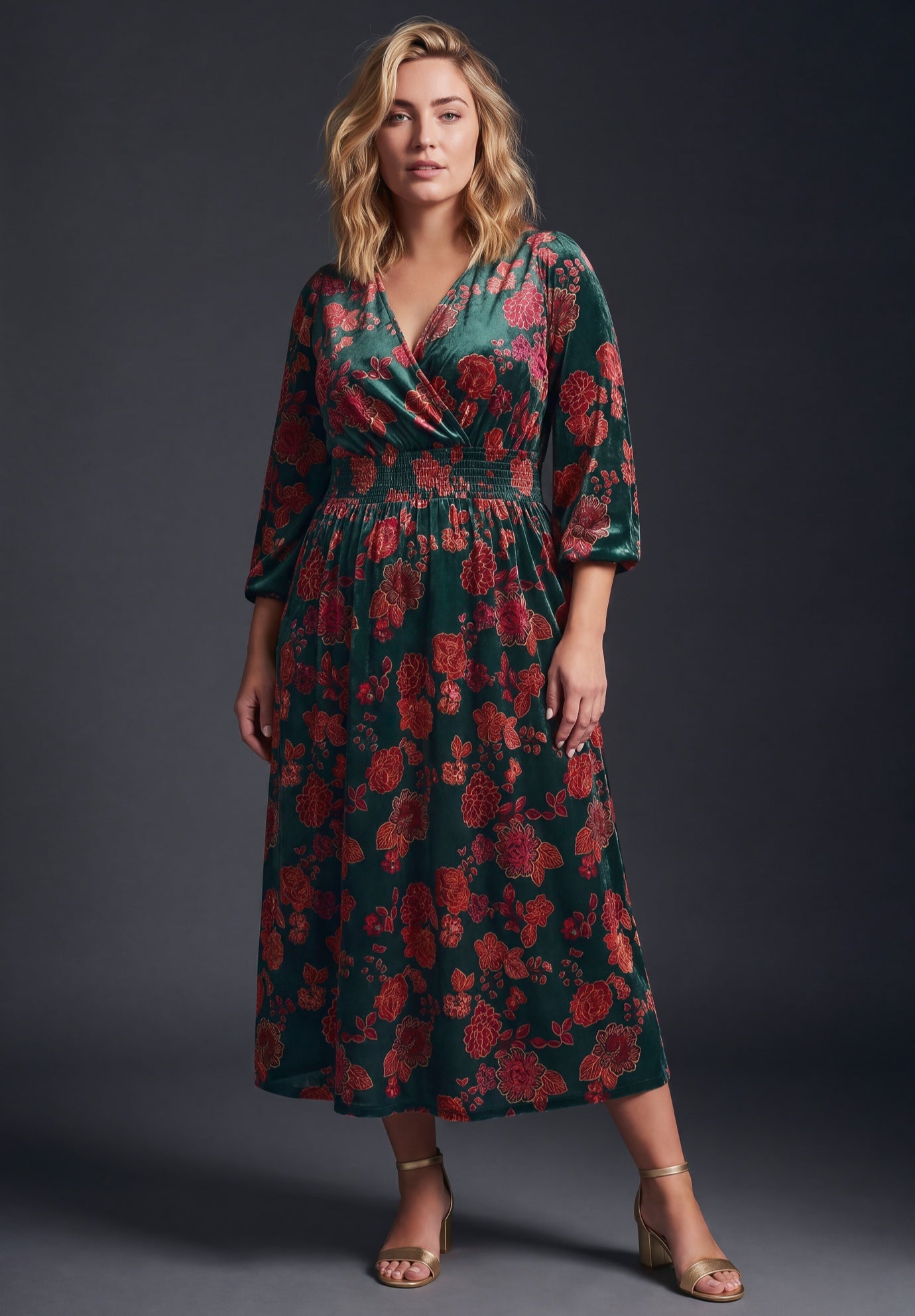 Adia Velvet Maxi Dress image number 0