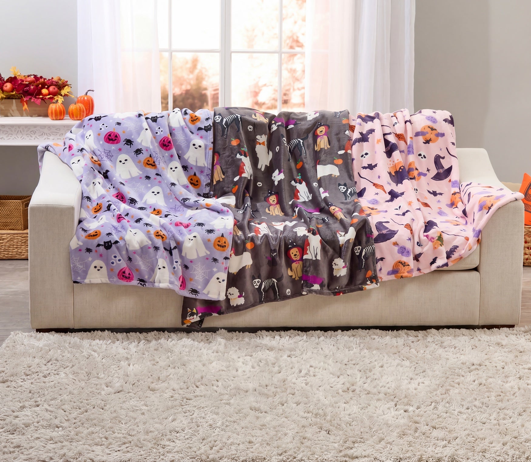 Plush Flannel Throw Blanket image number 2