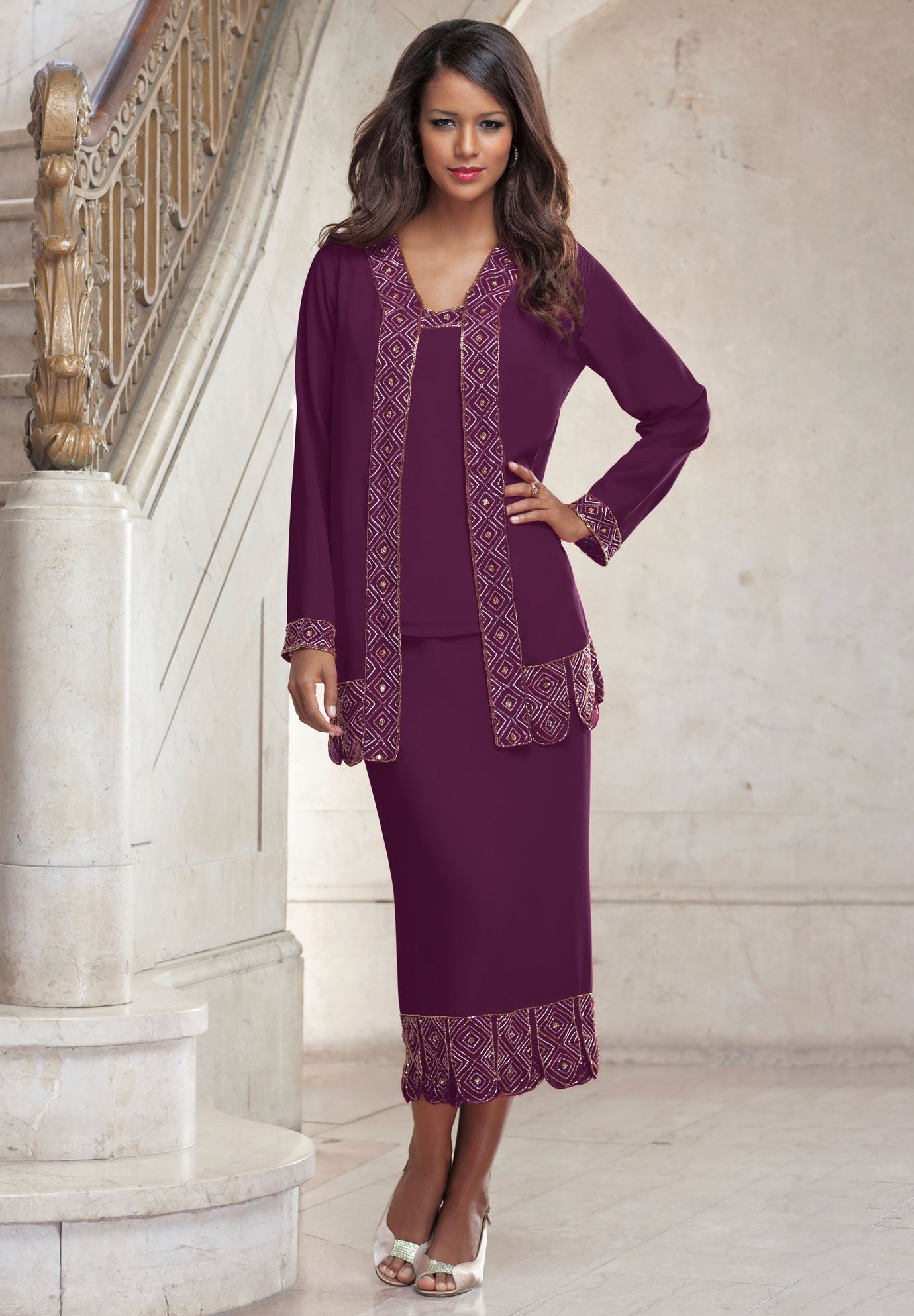 Beaded Skirt Set image number 0