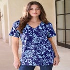 Plus Size Cotton Ultimate V-Neck Tee image number null