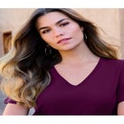 Plus Size Cotton Ultimate V-Neck Tee image number null