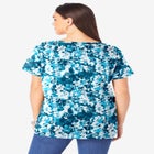 Plus Size Cotton Ultimate V-Neck Tee image number null