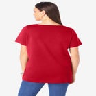 Plus Size Cotton Ultimate V-Neck Tee image number null