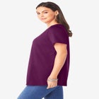 Plus Size Cotton Ultimate V-Neck Tee image number null