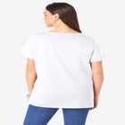 Plus Size Cotton Ultimate V-Neck Tee image number null