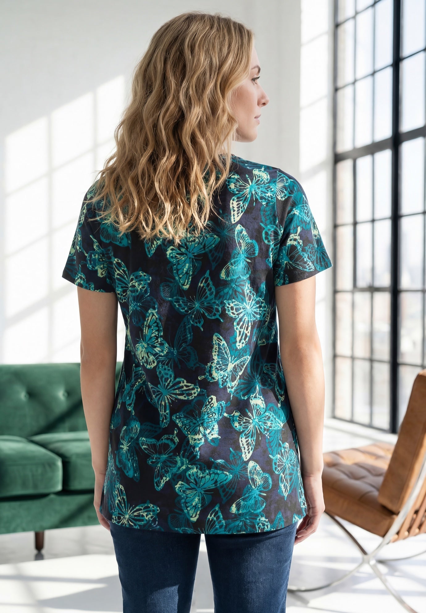 Plus Size Cotton Ultimate V-Neck Tee image number 1