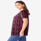 Plus Size Cotton Ultimate V-Neck Tee image number null