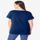 Plus Size Cotton Ultimate V-Neck Tee image number null