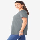 Plus Size Cotton Ultimate V-Neck Tee image number null