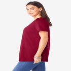 Plus Size Cotton Ultimate V-Neck Tee image number null