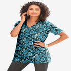 Plus Size Cotton Ultimate V-Neck Tee image number null