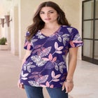 Plus Size Cotton Ultimate V-Neck Tee image number null