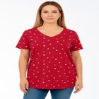 Plus Size Cotton Ultimate V-Neck Tee image number null