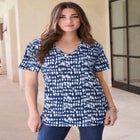 Plus Size Cotton Ultimate V-Neck Tee image number null