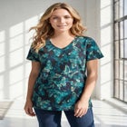 Plus Size Cotton Ultimate V-Neck Tee image number null