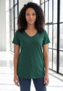 Plus Size Cotton Ultimate V-Neck Tee