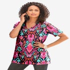 Plus Size Cotton Ultimate V-Neck Tee image number null