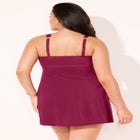 Shirred Sweetheart Two-Piece Swimdress image number 6