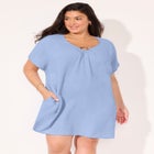 Cotton Gauze Ring Front Cover Up Dress image number 4