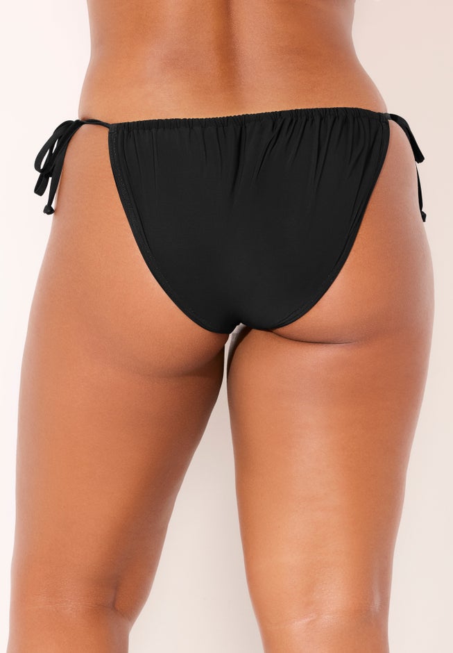 Shirred Mesh Swim Brief & Skirt Set image number 8