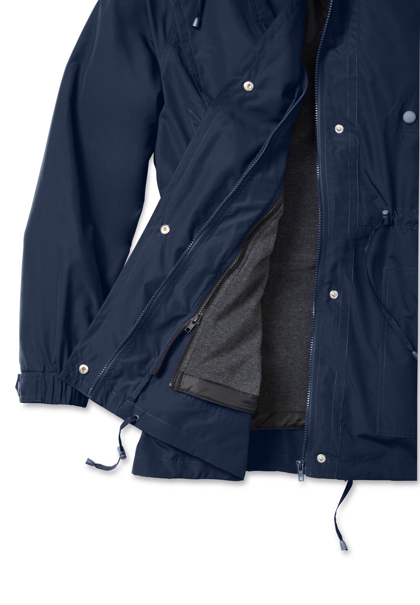 Taslon&reg; Anorak Jacket with Removable Fleece Lining image number 6