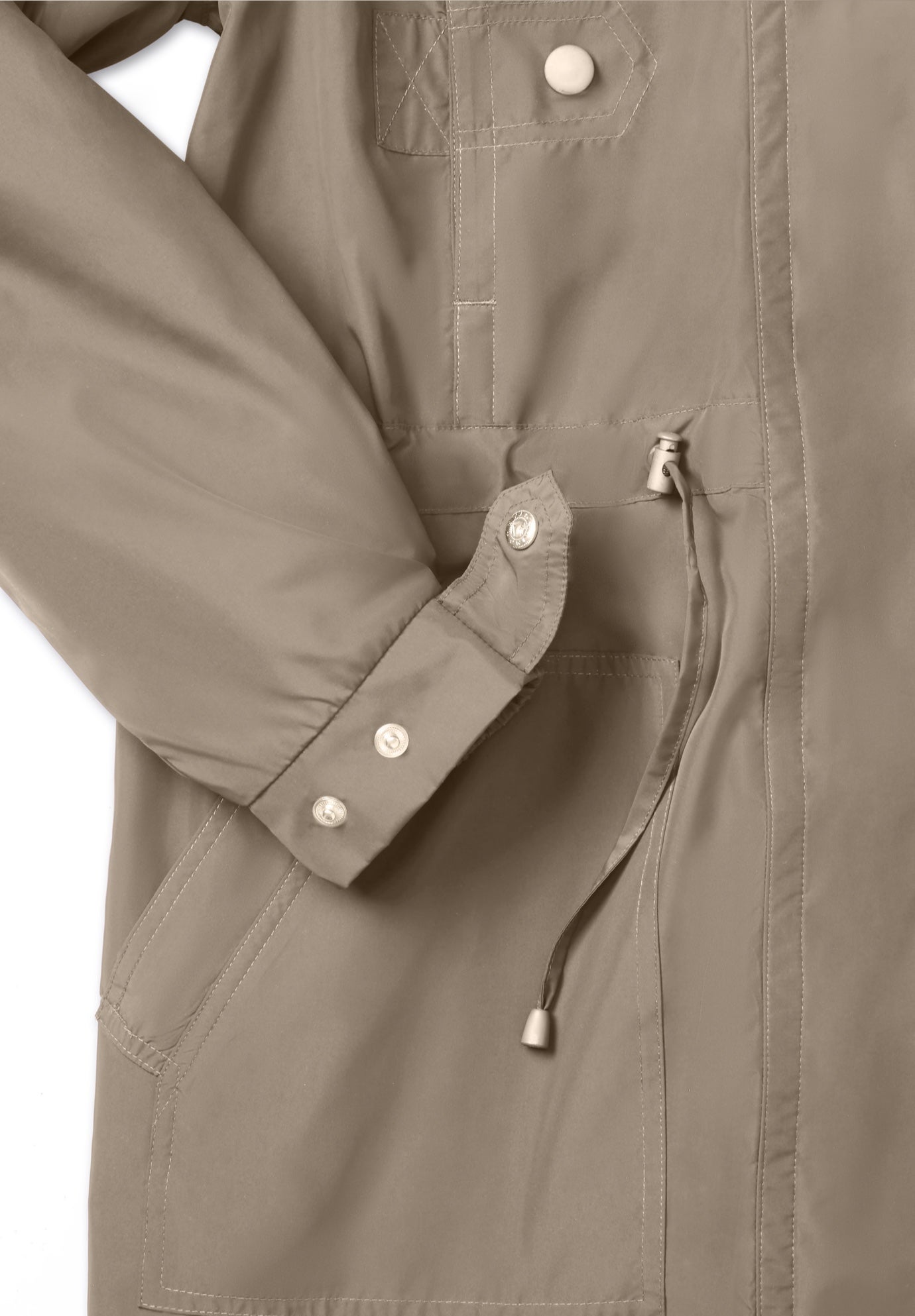 Fleece-Lined Taslon&reg; Anorak image number 2