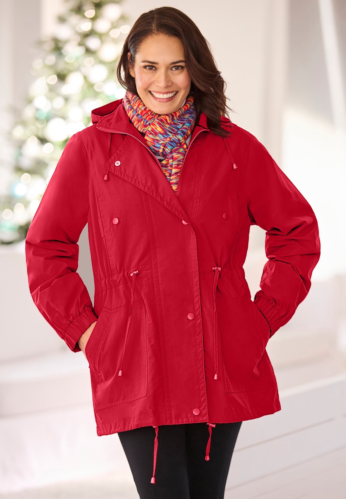 Fleece-Lined Taslon® Anorak image number 6