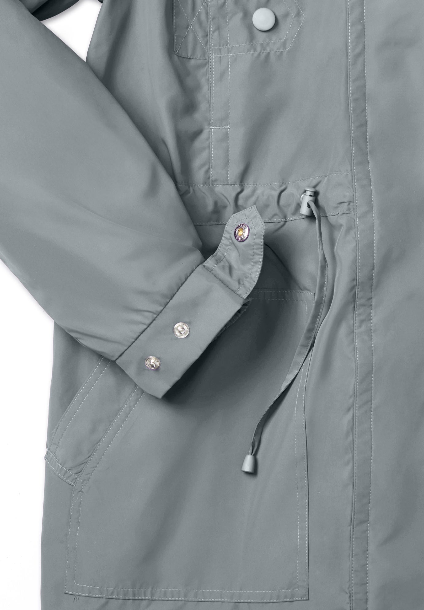 Taslon&reg; Anorak Jacket with Removable Fleece Lining image number 4