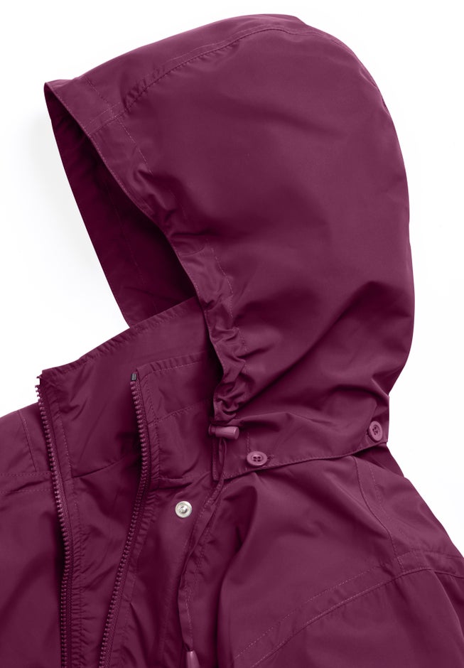 Taslon&reg; Anorak Jacket with Removable Fleece Lining image number 4
