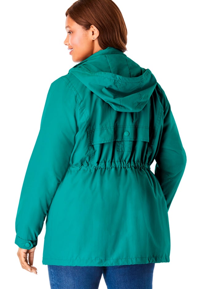 Taslon&reg; Anorak Jacket with Removable Fleece Lining image number 2