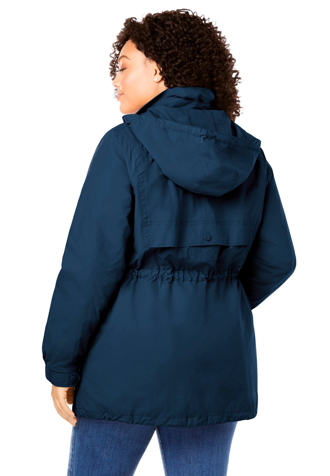 Taslon&reg; Anorak Jacket with Removable Fleece Lining image number 2