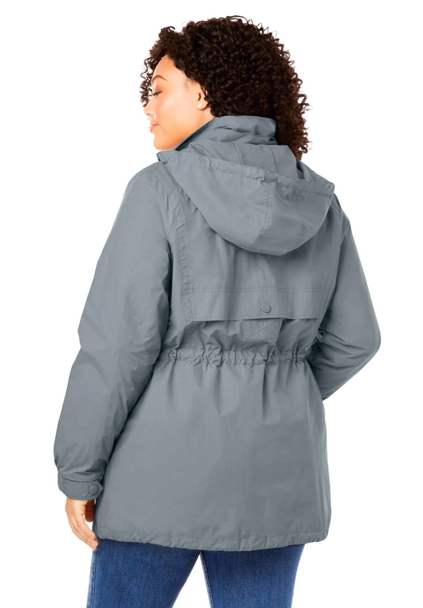 Taslon&reg; Anorak Jacket with Removable Fleece Lining image number 1